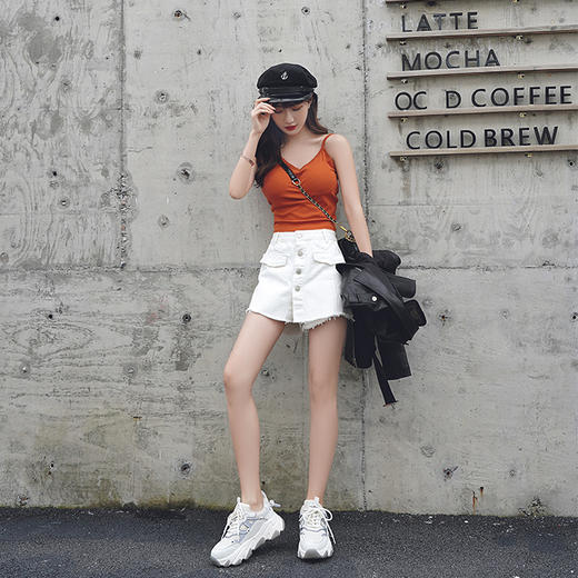 safiya索菲娅 新款小虎牙X几何风潮运动鞋老爹鞋SF01112436 商品图4