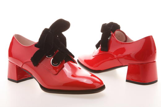 sheme 系带两面 百搭方头 深口单靴 商品图4