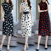 XP-YQH079夏季韩版潮流大圆点系腰带修身连衣裙内搭两件套 商品缩略图0