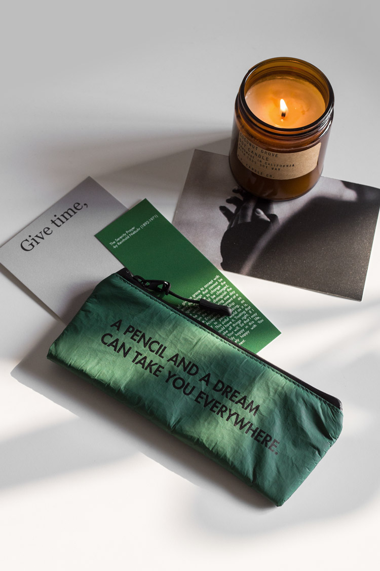 收纳袋i原创设计杜邦纸笔袋笔盒简约收纳大容量文具文创