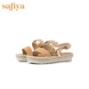 商场同款 | Safiya/索菲娅新款一字带中跟珠串装饰凉鞋女SF92115051 商品缩略图2