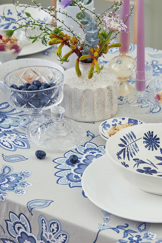 阳春小镇桌布欧式餐桌布长方形家用茶几桌布布艺棉布桌布书桌 商品图2