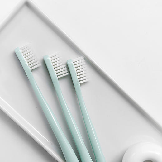 日式10支装牙刷无印牙刷良品日文包装手柄pp刷毛尼龙磨毛柔软耐用