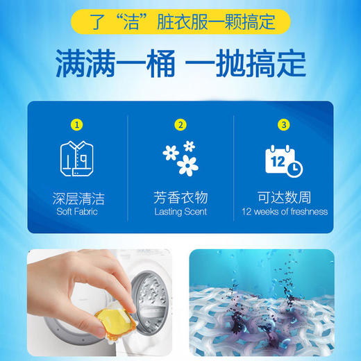 【网红推荐 持久凝香】洗衣神器16-60颗洗衣凝珠香味持久留香 浓缩啫喱球洗衣液 商品图3