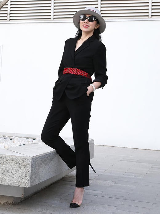 阿玛尼御用面料 MAXMARA款黑色西装外套 商品图3