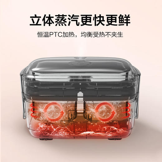 生活元素 电热饭盒自动加热保温可插电上班族双层蒸饭带饭 F36 商品图6
