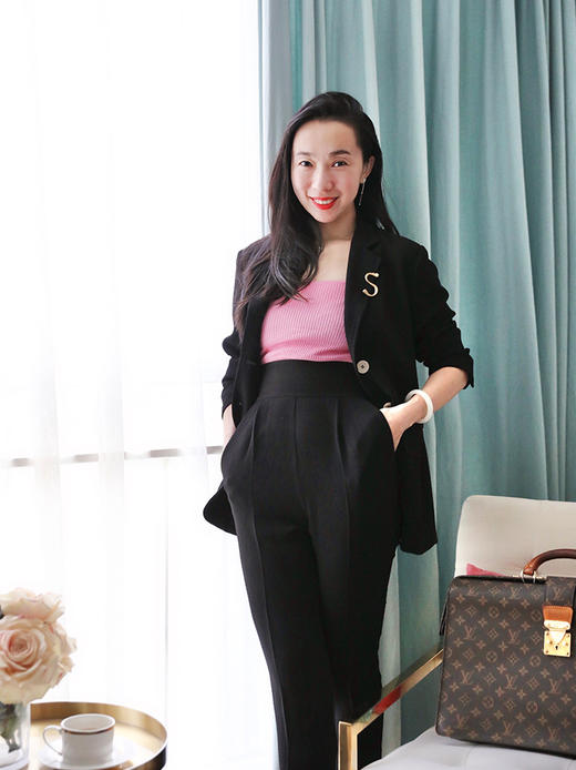 阿玛尼御用面料 MAXMARA款黑色西装外套 商品图4