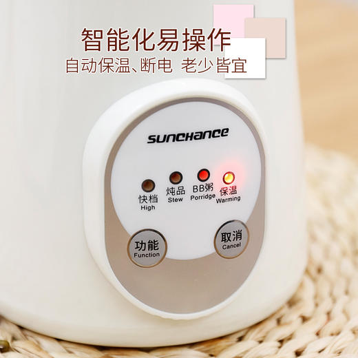 【全新升级版保温电炖锅】全自动宝宝煮粥熬粥迷你婴儿辅食锅BB煲汤锅陶瓷炖盅 商品图2