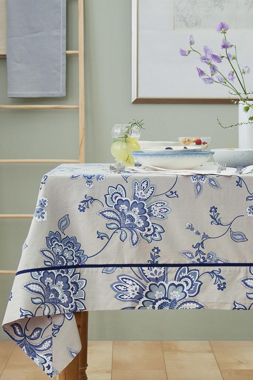 阳春小镇桌布欧式餐桌布长方形家用茶几桌布布艺棉布桌布书桌 商品图1