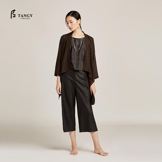 TANGY Collection天意弹力莨无袖上衣 商品图1