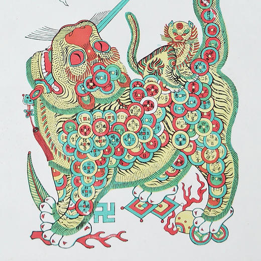 自然造物苏州桃花坞木版年画手工雕刻拓印家居装饰画顾老师签章正常发货现货 商品图4