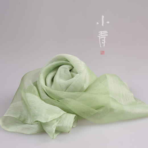 竹染丝巾——真丝羊毛 商品图3