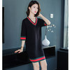 SYL-034316135039夏装大码胖mm短袖仿冰丝针织衫阔太太遮肚子连衣裙 商品缩略图2