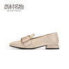 西村名物低跟时尚乐福鞋女英伦风纯色百搭T29CM30251 商品缩略图2