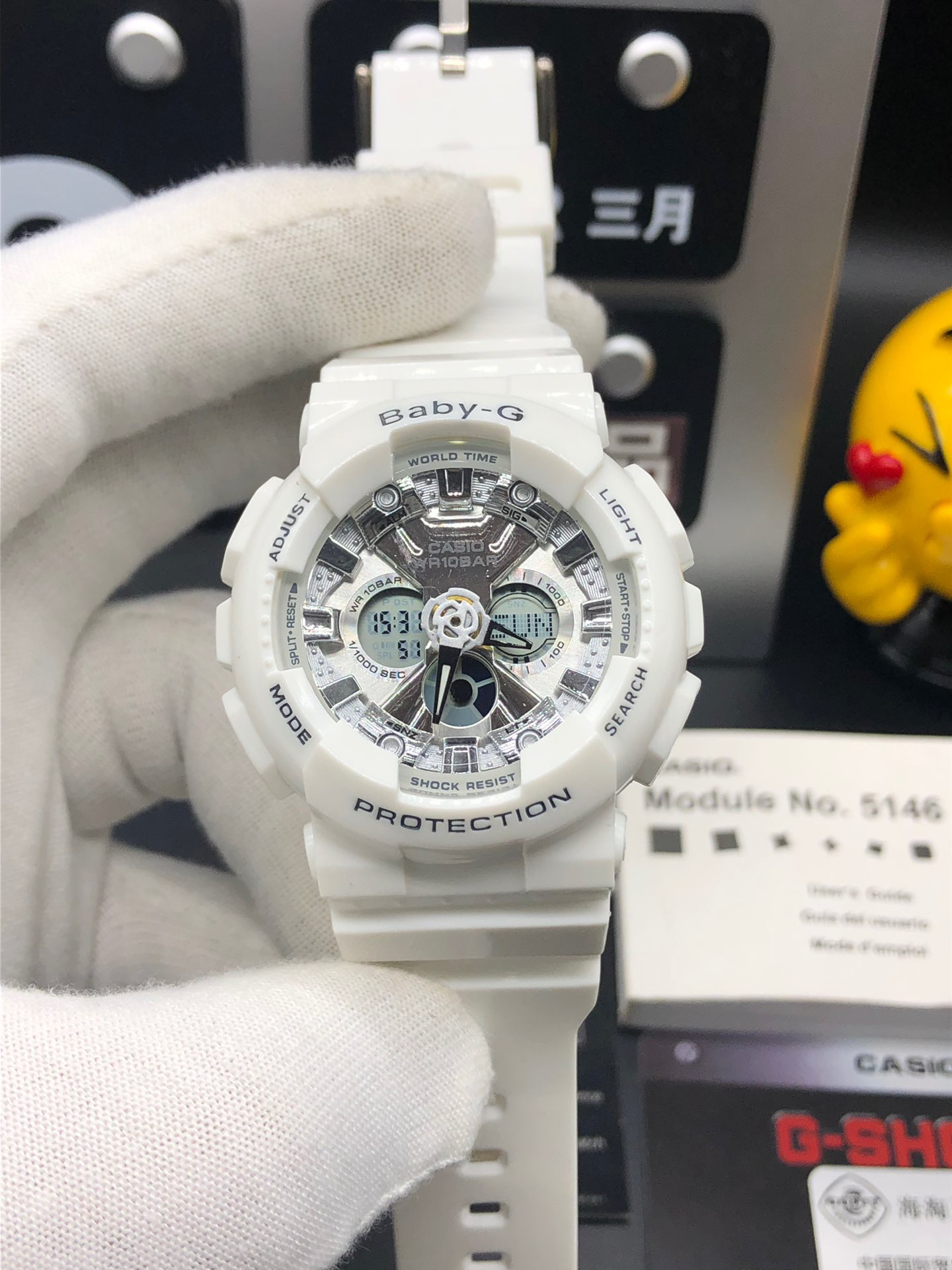 卡西欧热卖款 baby女款ba-120抬手灯卡西欧g-shock--经典防震表盘设计