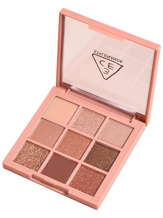 韩国 3CE九宫格眼影盘 橘棕# 芋泥# 商品图2