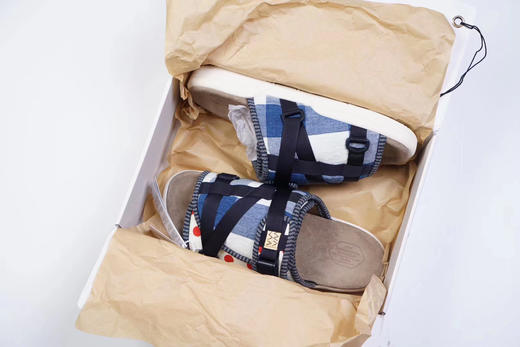 visvim 19ss christo collage 拼布 面包拖鞋