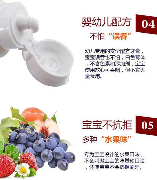 【海关保税直发】日本狮王/儿童牙膏/桃子/草莓/葡萄/60g-会员5折 商品图2