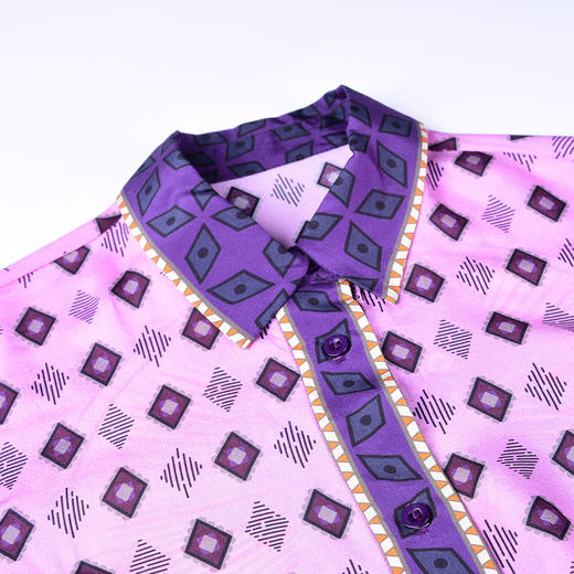 YNM-L12HT1343春季新款时尚轻熟仿真丝长袖衬衫 商品图3