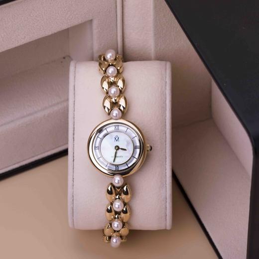 MIKIMOTO大牌同款女士手表贝壳表盘珍珠镶嵌表带三个尺寸可选 一年保修 商品图2