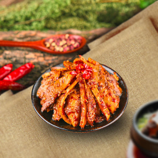 【莫高雷的微风】韩式风味牛板筋250g  麻辣咸香 口感Q弹 东北特产 延边美味 辣味十足 自拌牛板筋 无防腐剂 商品图2