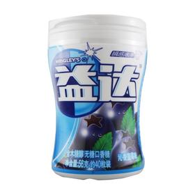 益达木糖醇无糖口香糖(元气蓝莓味)【56g】玛氏箭牌