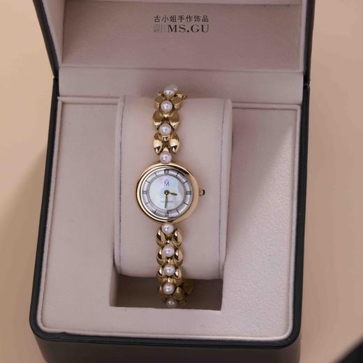 MIKIMOTO大牌同款女士手表贝壳表盘珍珠镶嵌表带三个尺寸可选 一年保修 商品图0