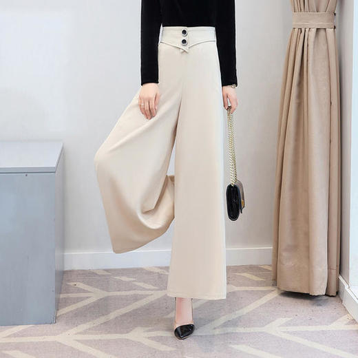 KY-CPYY18001-2新款高腰显瘦垂感休闲时尚阔腿裤 商品图0