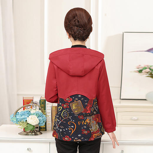 BL妈妈装秋装时尚开衫薄外套40岁50中老年女春秋装大码休闲夹克上衣 商品图7