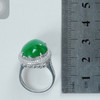 派瑞翡翠  18K金翡翠戒指  冰糯种 满绿 商品缩略图4