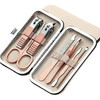 玫瑰金指甲刀套装18件指甲钳指甲剪美容美甲修脚修甲工具 商品缩略图5