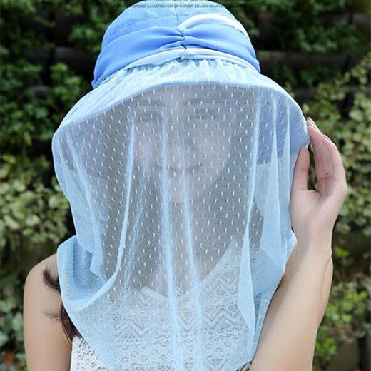 网红时尚户外360度网纱防紫外线、防风沙、防蚊虫帽子防晒帽 商品图3