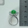 派瑞翡翠  18K金翡翠戒指  冰糯种 阳绿 商品缩略图4