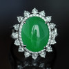 派瑞翡翠  18K金翡翠戒指  玻璃种 满绿 商品缩略图1