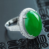 派瑞翡翠  18K金翡翠戒指  冰糯种 满绿 商品缩略图0