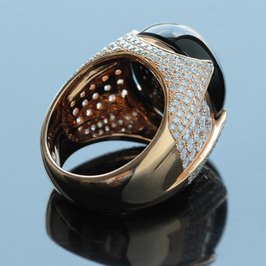 派瑞翡翠   18K金翡翠戒指  墨翠 商品图2