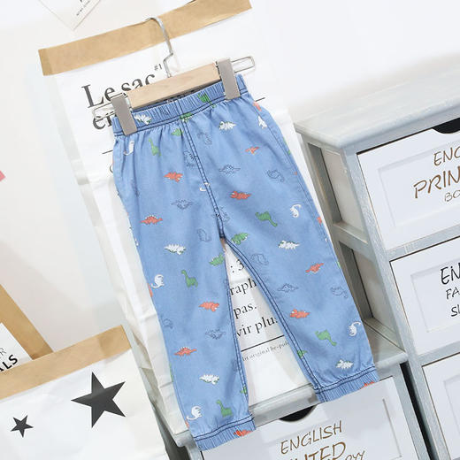 BBJ-191306春夏童裤天丝儿童防蚊裤卡通休闲男童牛仔裤 商品图2