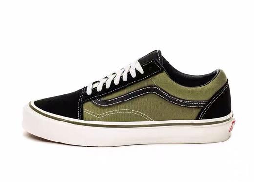 Vans OG Old Skool LX 低帮休闲板鞋男女板鞋 反毛皮翻毛帆布 黑蓝 珍珠灰 黑绿色 复古鸽子灰色 海魂蓝 红色 蓝色 灰色 绿色 奶茶 型号：DF68 商品图2