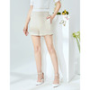 EITIE爱特爱女夏季新款时尚通勤百搭洋气花边裤口显瘦短裤B2005406 商品缩略图3