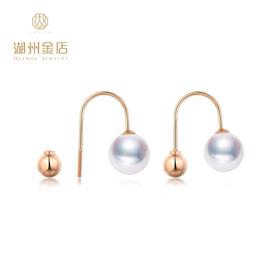 珍爱·闪光系列18K金珍珠耳钉