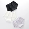XYE-090日系新品罗纹透气舒适甜美性感蕾丝边三角裤（6条装） 商品缩略图2