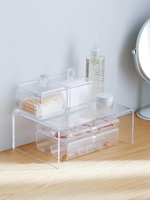 【霜山】厨房橱柜U型餐具分层收纳架置物架镜柜搁板亚克力桌面置物分隔架 商品图2