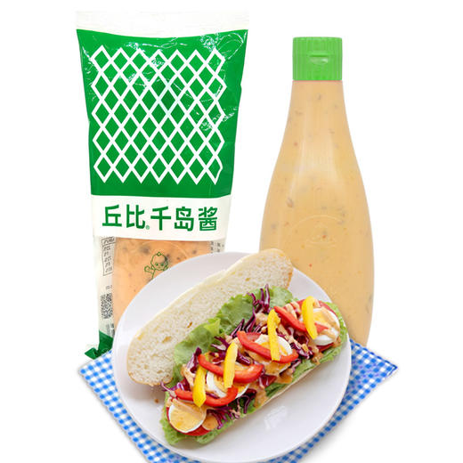 丘比千岛酱150g 挤挤瓶装 蔬菜水果沙拉寿司原料调味面包烘焙原料 商品图1