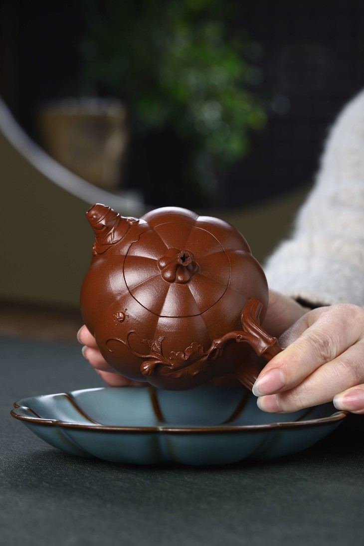 南瓜壶作者范秀红泥料底槽清容量300cc