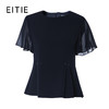 EITIE爱特爱夏季新款通勤收腰显瘦荷叶袖女上衣B2013416 商品缩略图6