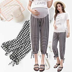 HB-886夏季灯笼裤时尚舒适韩版孕妇九分裤子