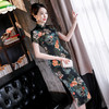 WXG-20119新款修身春装中印花装改良旗袍 商品缩略图1