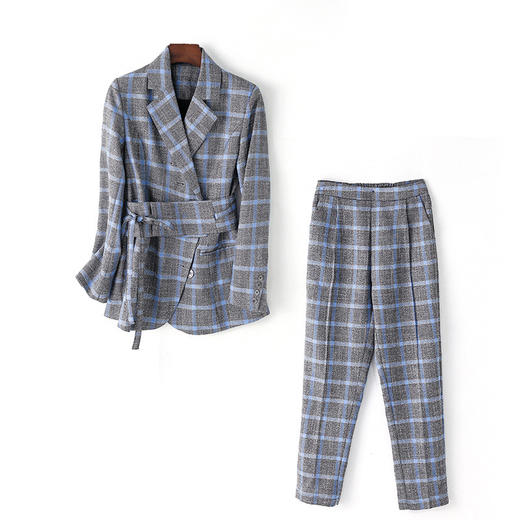 WZNH-WH9139春季ebay亚马逊OL气质时尚休闲套装 商品图4