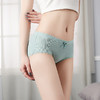 XYE-090日系新品罗纹透气舒适甜美性感蕾丝边三角裤（6条装） 商品缩略图1
