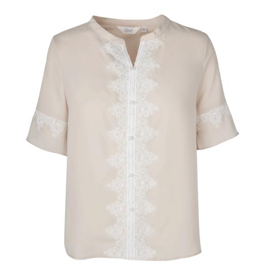 欧芮儿夏装新款白色雪纺衫女上衣8XSA11209 商品图3